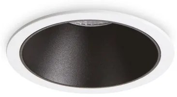 Χωνευτό Σποτ Φωτιστικό Οροφής LED 11W Λευκό-Μαύρο 3000K Φ8,5cm IP40 Trim Game 192277 Ideal Lux 192277