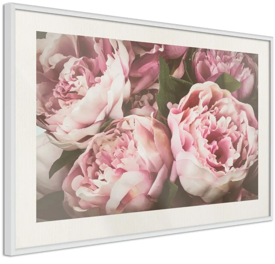 Αφίσα - Pastel Peonies - 30x20 - Χρυσό - Χωρίς πασπαρτού