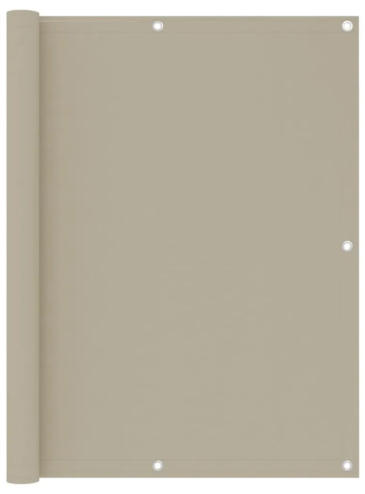 Διαχωριστικό Βεράντας Μπεζ 120 x 500 εκ. Ύφασμα Oxford