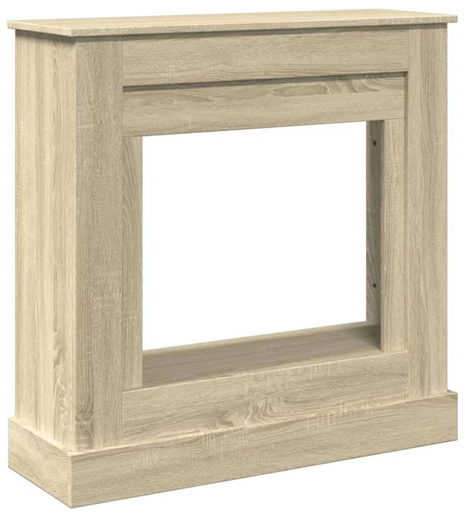 vidaXL Πλαίσιο Τζακιού Sonoma Δρυς 90x30x90 εκ. από Επεξ. Ξύλο