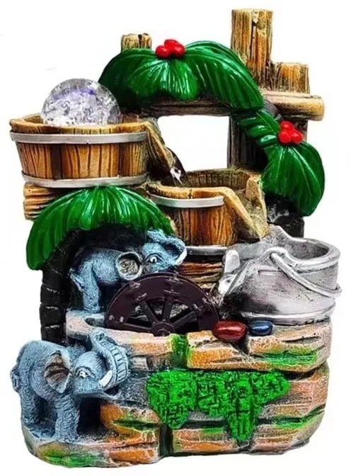 Διακοσμητικό Συντριβάνι Feng Shui - Resin craft bonsai running water ornament