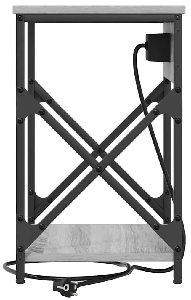 vidaXL Κομοδίνο Γκρι sonoma 41 x 31 x 51 εκ. Επεξεργασμένο ξύλο
