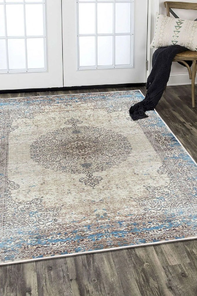 Χαλί ELS1828 599HFT1634 Blue-Beige Conceptum Hypnose 80X120cm