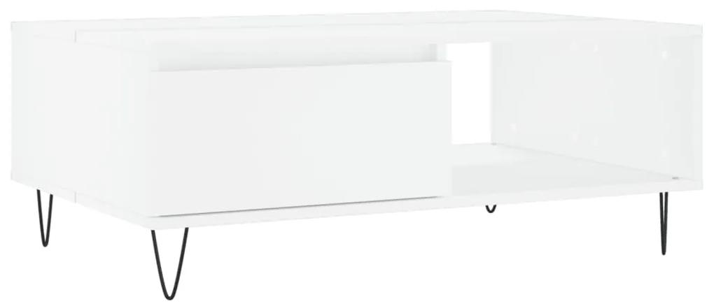 vidaXL Τραπεζάκι Σαλονιού Λευκό 90 x 60 x 35 εκ. Επεξεργασμένο Ξύλο