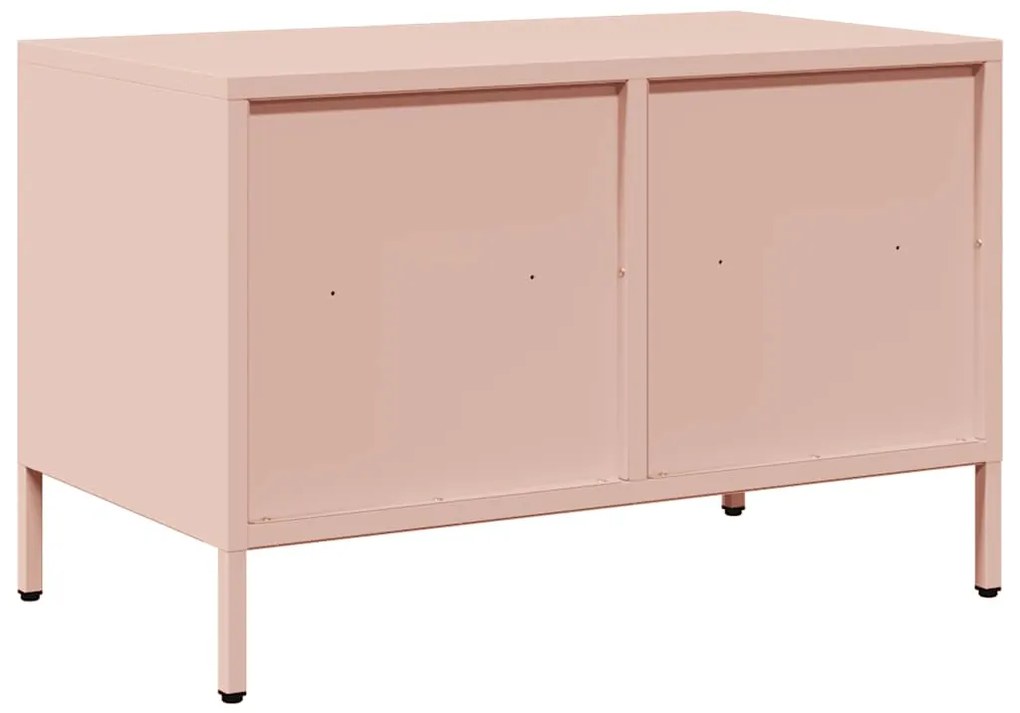 vidaXL Έπιπλο Τηλεόρασης Ροζ 68 x 39 x 43,5 εκ. Χάλυβας Ψυχρής Έλασης