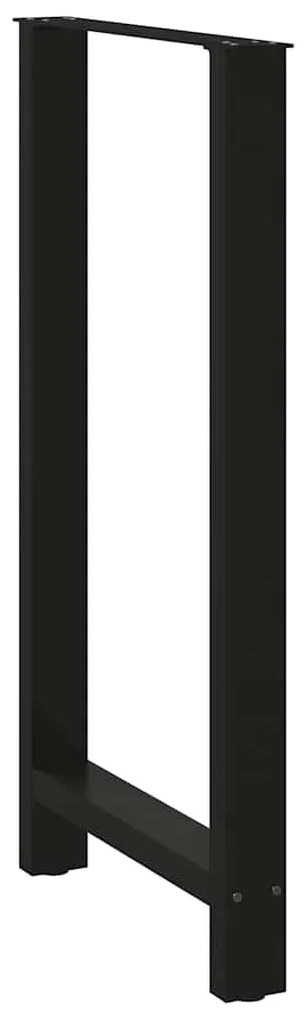 vidaXL Πόδια Τραπεζιού Μπαρ 2 τεμ. Μαύρα 60x (110-111) εκ. Ατσάλι