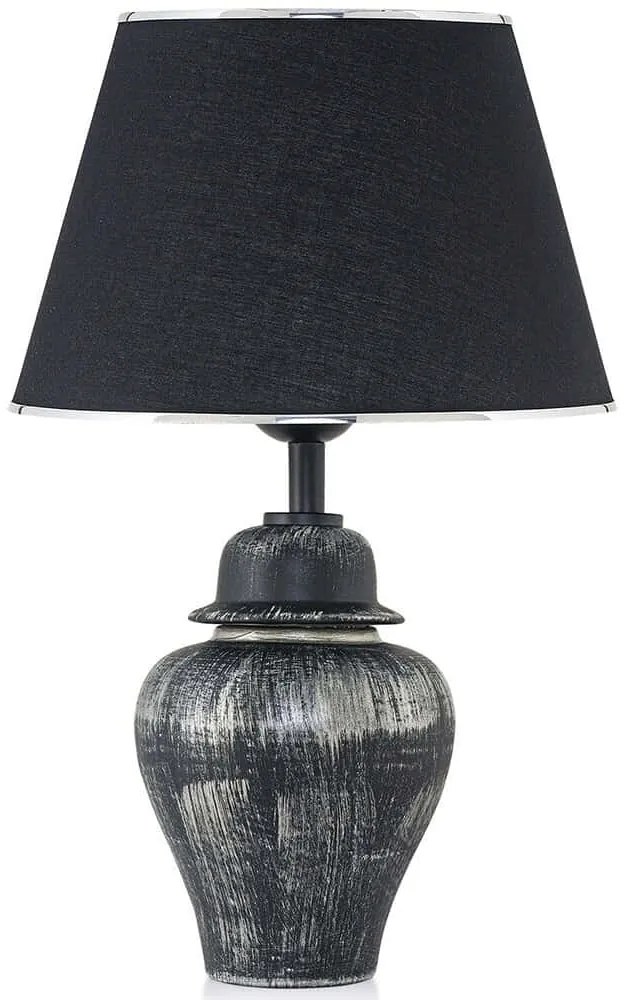 Φωτιστικό Επιτραπέζιο 687HMY2117 30x50cm E27 40W Black-Silver Opviq