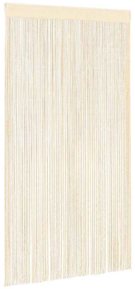 vidaXL Κουρτίνες με Κρόσσια 2 τεμ. Κρεμ 100 x 250 εκ.