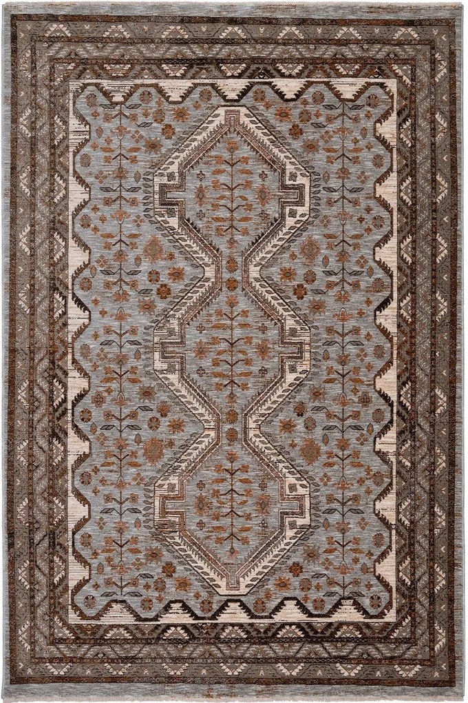 Χαλί Naf Naf Amaro 9381F Multi-Grey-Brown Shrink Βιοκαρπέτ 80X150cm