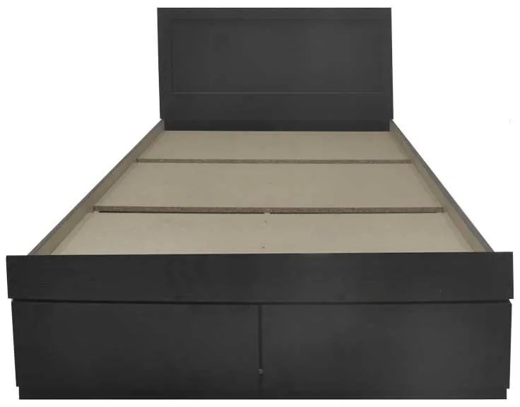 Κρεβάτι Olympus pakoworld με συρτάρι σε wenge απόχρωση 140x200εκ