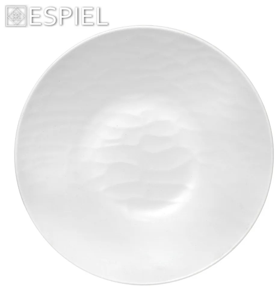 WHITE ΜΠΩΛ ΣΤΡΟΓΓ. 15ΕΚ WAVY MATTE ΜΕΛΑΜΙΝΗΣ (smC) ΣΕΤ 6 τμχ - Espiel