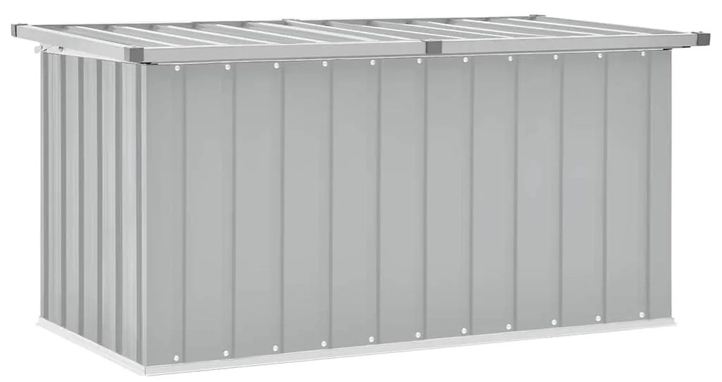 vidaXL Μπαούλο Αποθήκευσης Κήπου Γκρι 129 x 67 x 65 εκ.