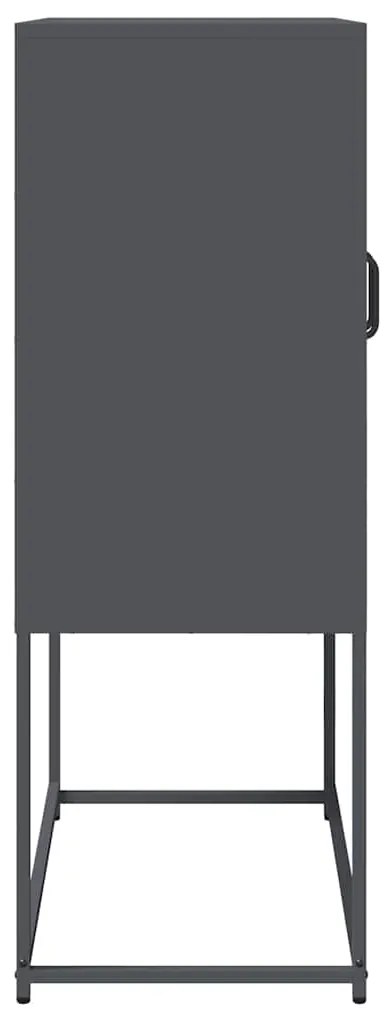 vidaXL Highboard Ανθρακί 68x39x107 cm Χάλυβας