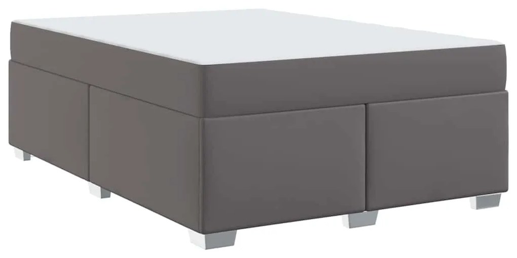 vidaXL Σκελετός Κρεβατιού Άλλο Γκρι 140 x 200 cm Τεχνητό δέρμα