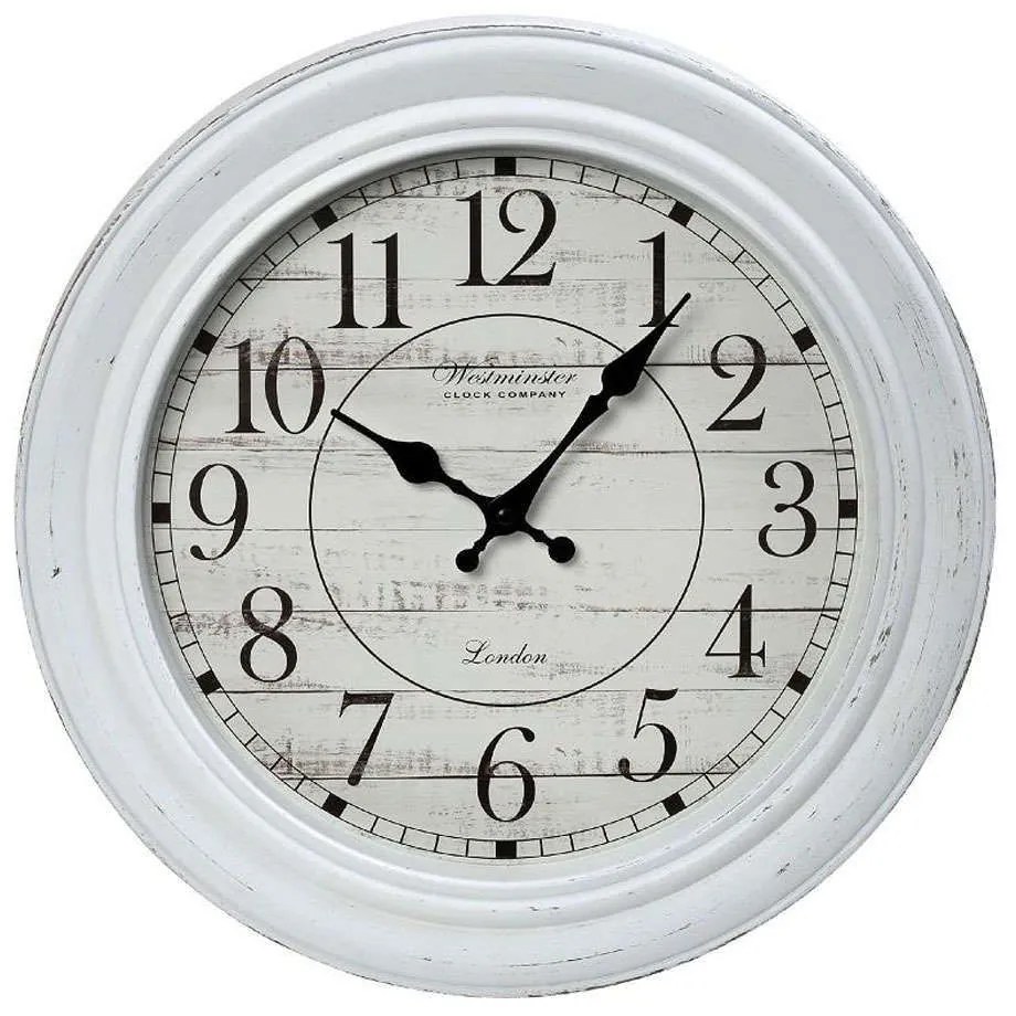 Ρολόι Τοίχου ROL615 40,2x40,2x4,8cm White Espiel Πολυρεσίνη