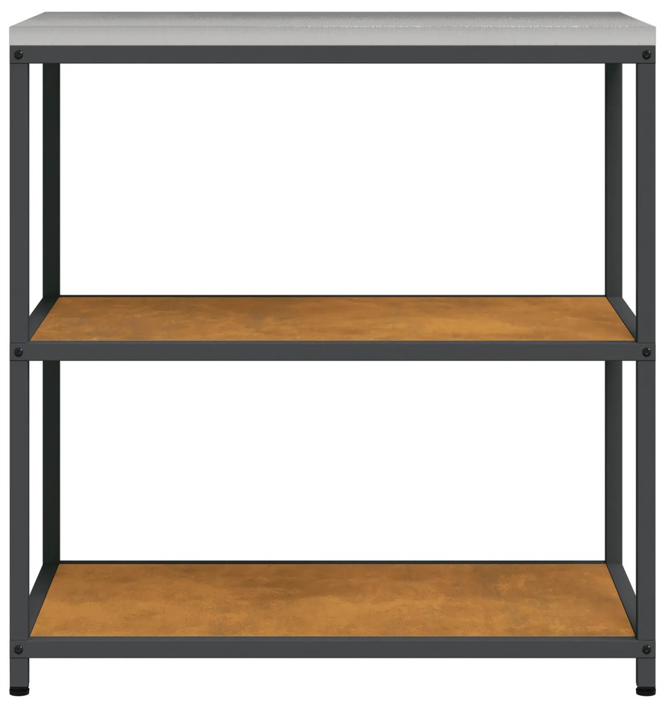 vidaXL Ράφι Αποθήκευσης Κουζίνας με ράφι Σκ rusty 60 x 50 x 92 εκ.