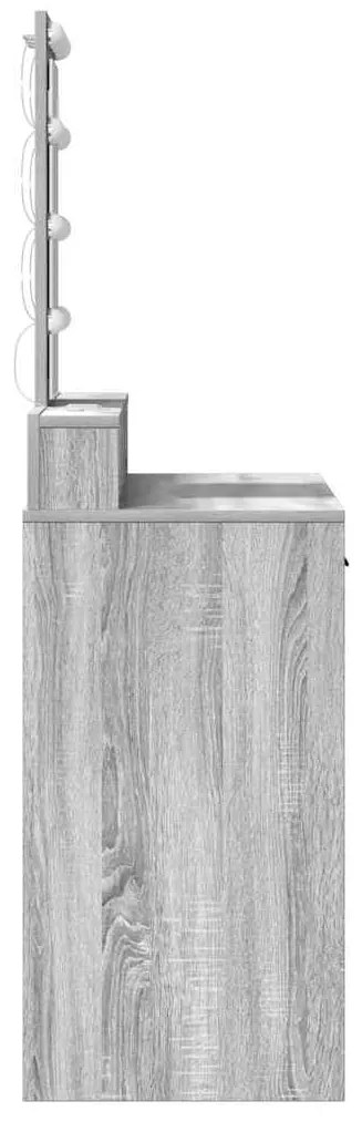 vidaXL Τραπέζι περιποίησης Γκρι 100 x 41 x 140 εκ. Επεξεργασμένο ξύλο