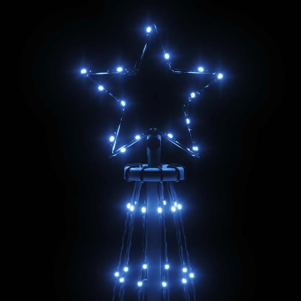 vidaXL Χριστουγεννιάτικο Δέντρο Κώνος 310 LED Μπλε 100 x 300 εκ.