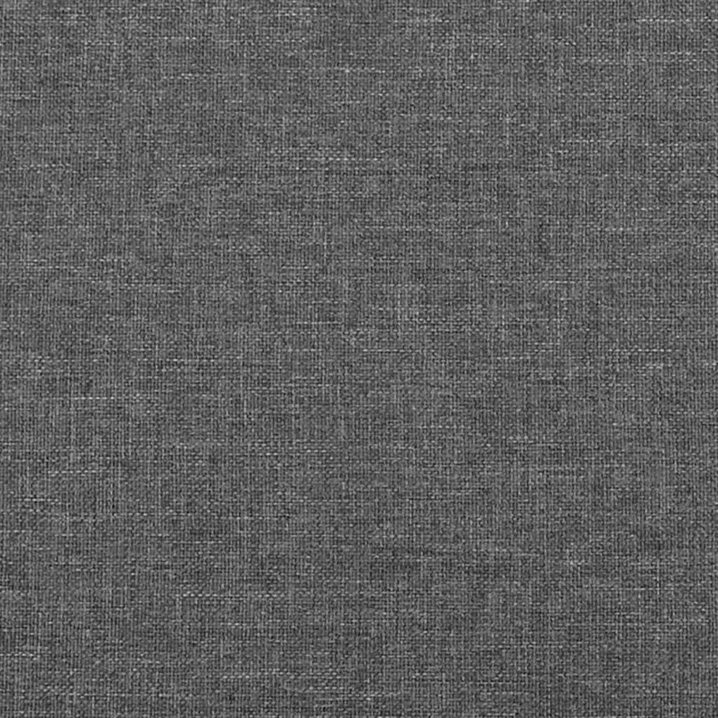 vidaXL Κεφαλάρι με Πτερύγια Σκούρο Γκρι 93x16x118/128 εκ. Υφασμάτινο