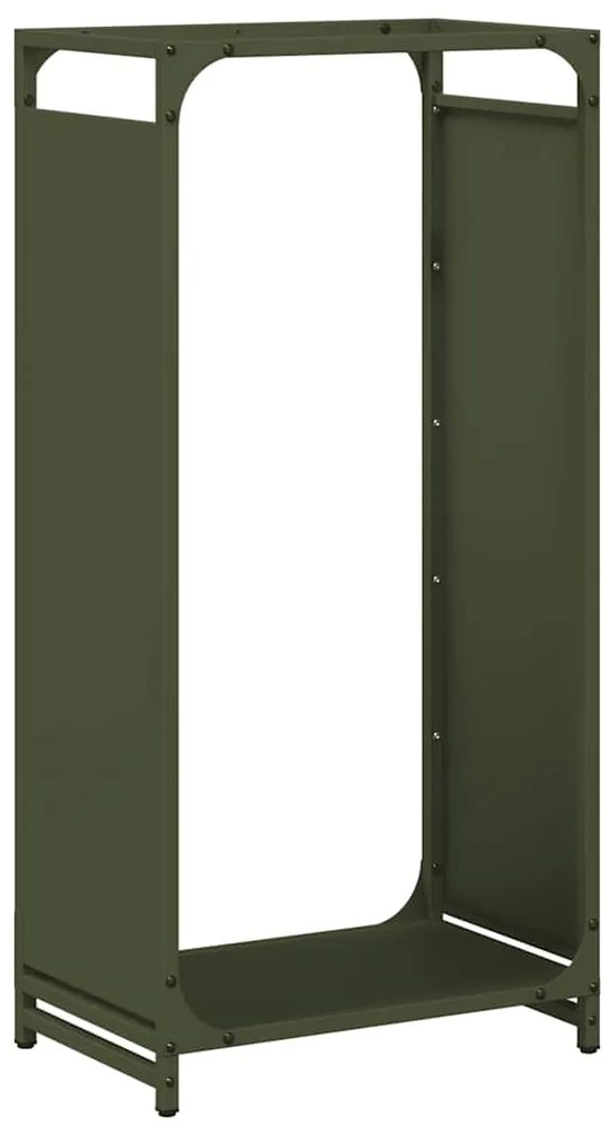 vidaXL Ράφι Καυσόξυλων 44x28x90 εκ. Χάλυβας ψυχρής έλασης