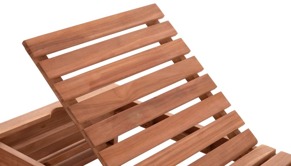 Επαγγελματική Ξαπλώστρα ZIZEL Ξύλο Teak σε Φυσικό 200x71x30Υ εκ. 200x71x30 εκ.