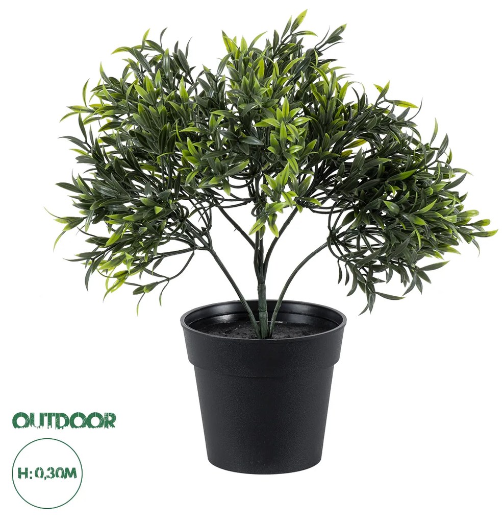 GloboStar® Artificial Garden BABY BAMBOO 20391 Τεχνητό Διακοσμητικό Φυτό Μικρό Μπαμπού Υ30cm