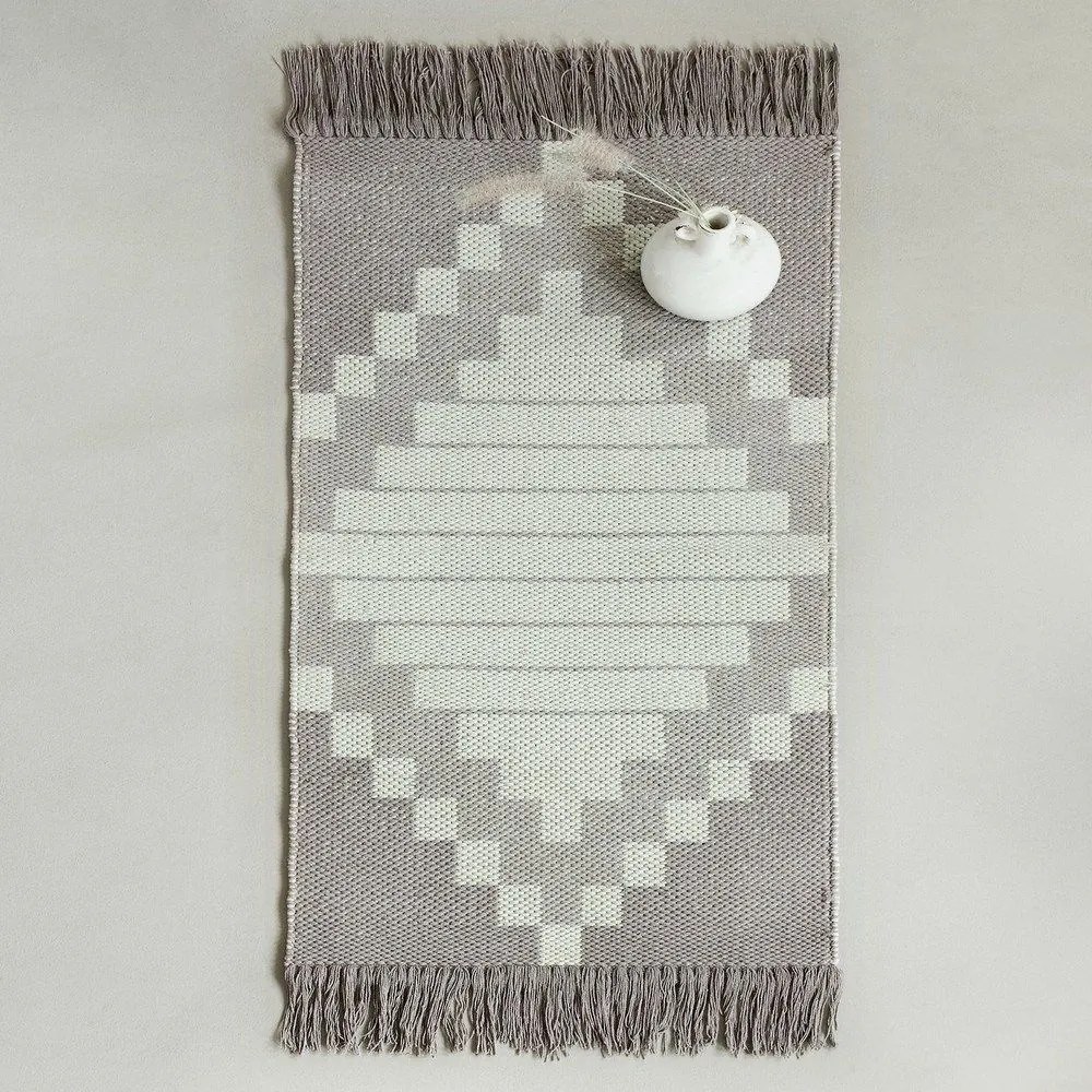 Χαλάκι Κουζίνας Lennon 60x130 Grey-Mint Nima 60X130cm Cotton