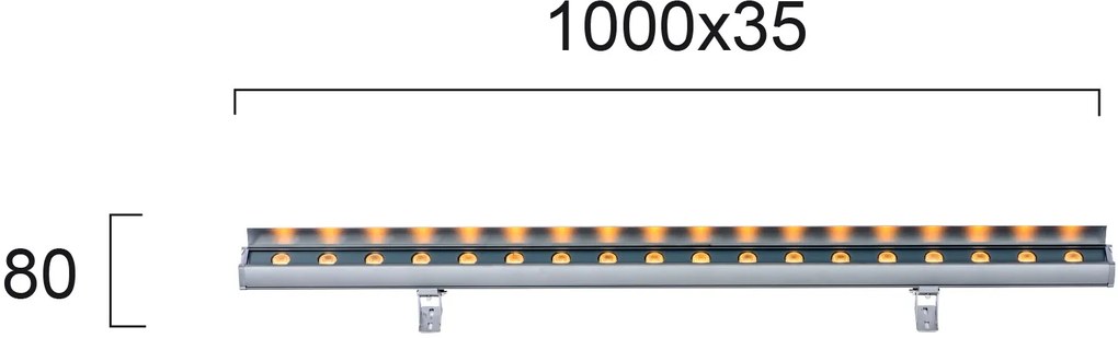 LED wall washer Viokef Trick-Μήκος: 100 εκ.