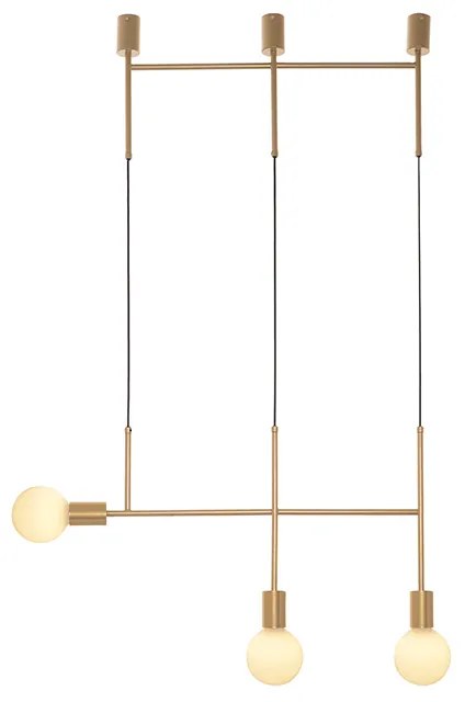 Φωτιστικό Οροφής Τρίφωτο Aca Kyoto TNK853P64GD Gold