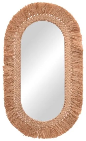 Καθρέπτης Bohnile Inart sisal σε φυσικό 70x4x120εκ 339-000024 339-000024 Καφέ