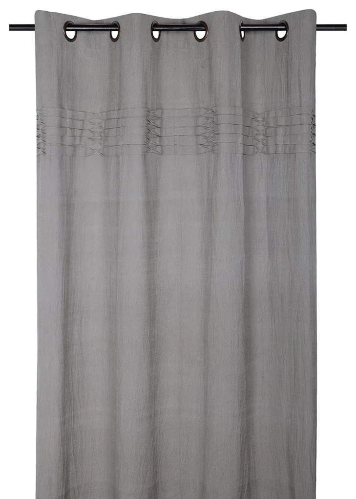 Κουρτίνα (140x260) Με Τρουκς S-F Emilie Gris R6A441001
