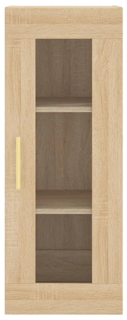vidaXL Μπουφές Sonoma δρυς 34,5 x 34 x 180 εκ. από Επεξεργασμένο Ξύλο