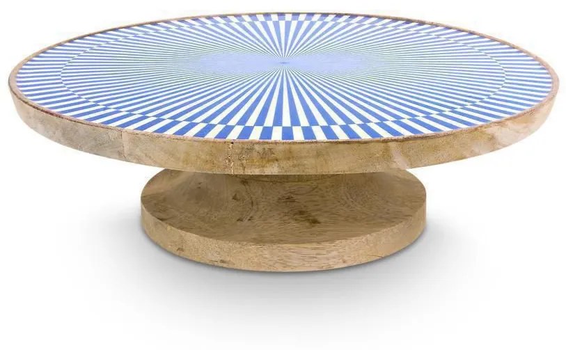 ΞΥΛΙΝΗ ΤΟΥΡΤΙΕΡΑ Δ32cm PIP STUDIO - ROYAL PLATTER 51010026 (ΜΠΛΕ)