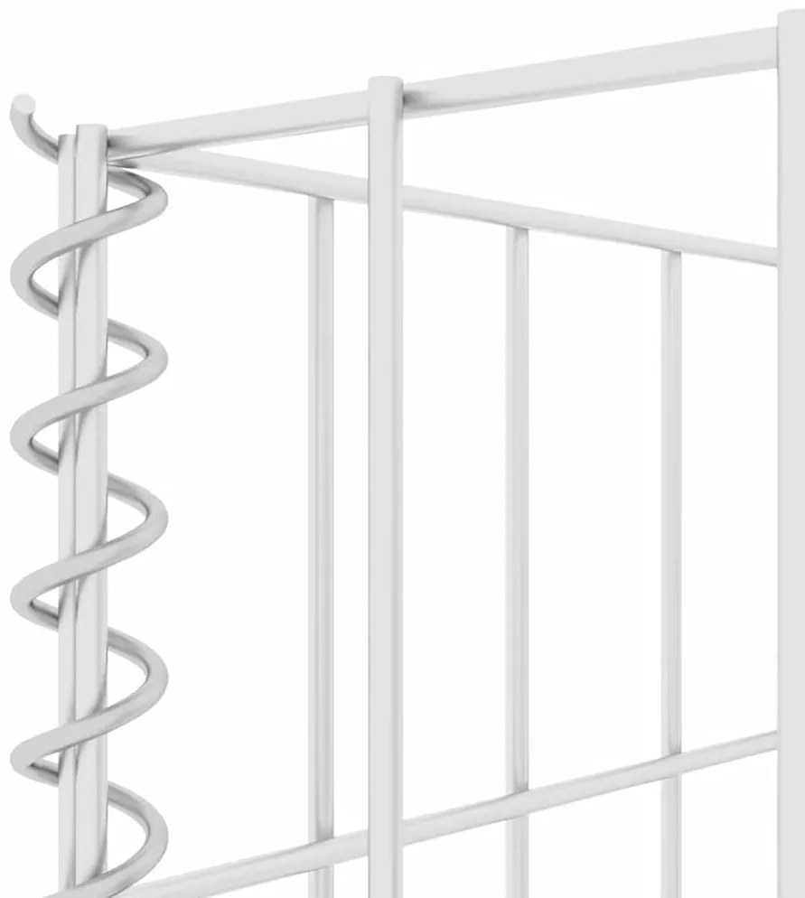 vidaXL Συρματοκιβώτιο Γλάστρα Σχήμα «Η» 260x40x80 εκ. Ατσάλινο Σύρμα