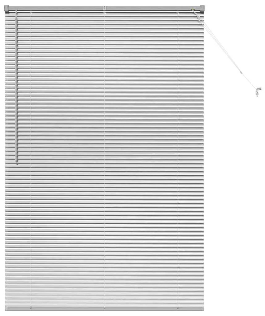 vidaXL Ρολό Παραθύρου με κουρτίνες Ασημί Αλουμίνιο