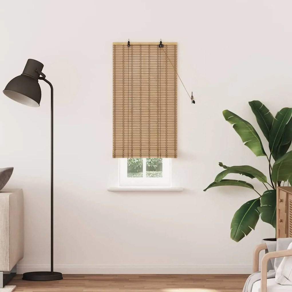 vidaXL Ρόλερ και Σκιάδια Ανοιχτό καφέ 80 x 220 εκ. Μπαμπού
