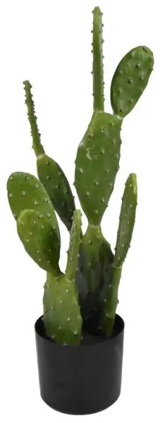Διακοσμητικό φυτό Cactus σε γλάστρα Inart πράσινο pp Υ64εκ 316-000021 316-000021 Πράσινο