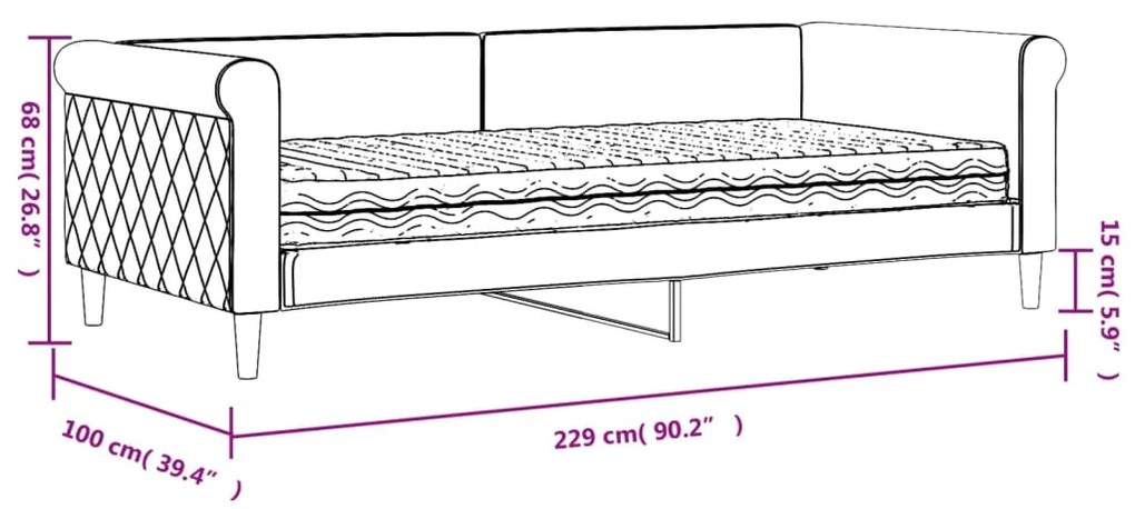 ΚΑΝΑΠΕΣ ΚΡΕΒΑΤΙ ΜΕ ΣΤΡΩΜΑ ΑΝΟΙΧΤΟ ΓΚΡΙ 90 X 200 ΕΚ. ΒΕΛΟΥΔΙΝΟΣ 3197747