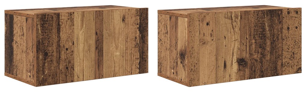 vidaXL Σετ επίπλου τηλεόρασης 8 pcs Παλαιό ξύλο 60 x 30 x 30.5 εκ.