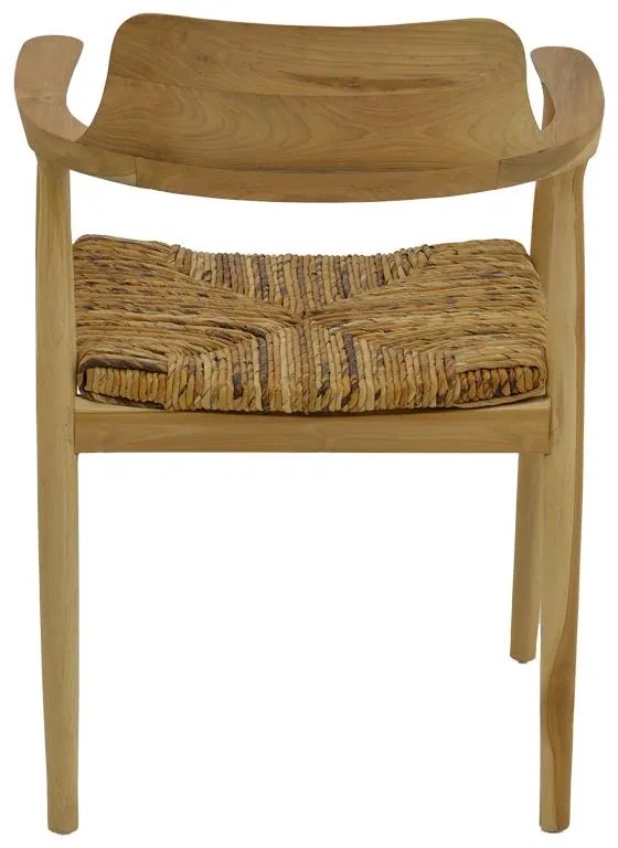 Καρέκλα - Πολυθρόνα Denverone φυσικό teak ξύλο-banana σχοινί 57x54x79εκ 57x54x79 εκ.