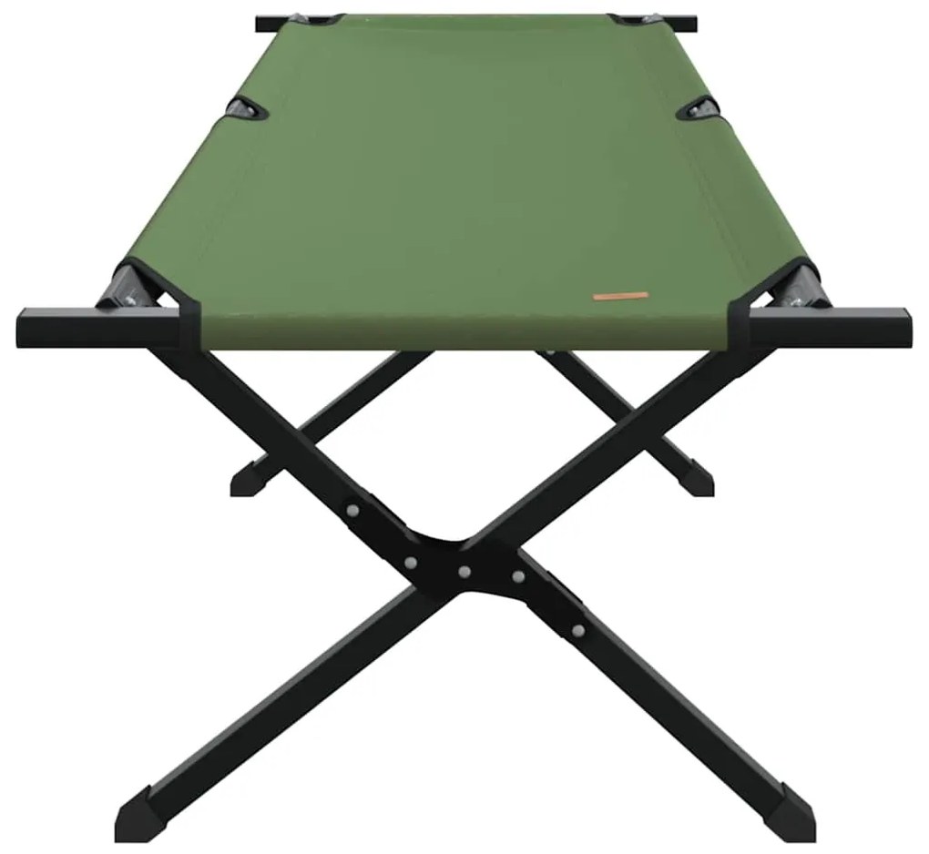 vidaXL Αναδιπλούμενο Κρεβάτι Κάμπινγκ Πράσινο 193 x 69 x 45 εκ.