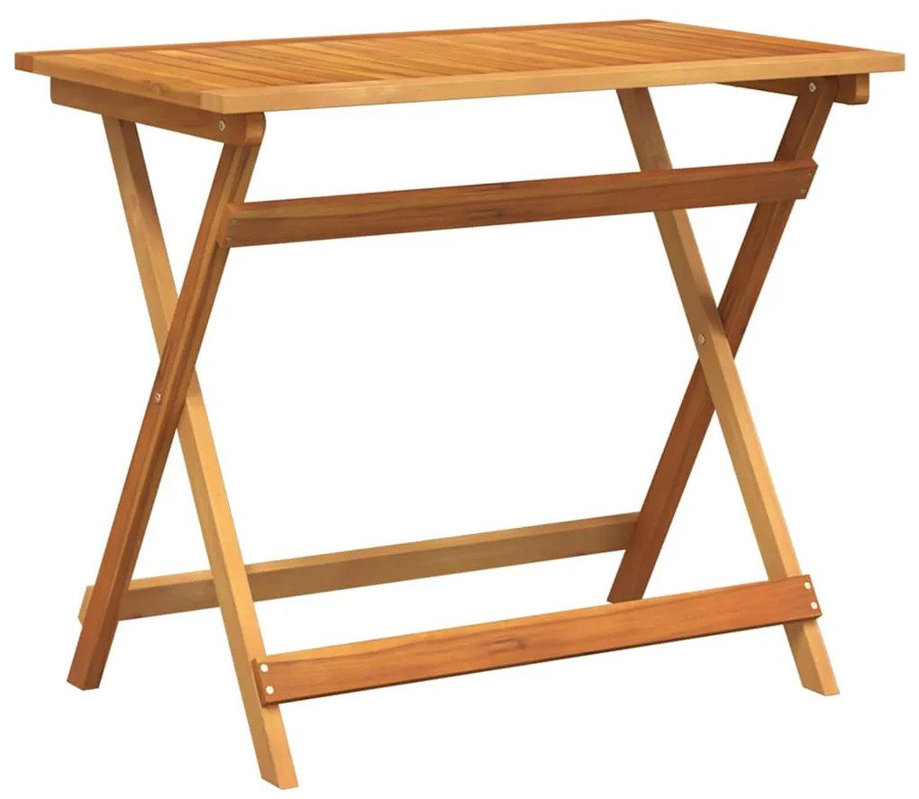 vidaXL Σετ μπιστρό με μαξιλάρι 5 pcs Φυσικό Λάδι Στερεό Ξύλο Ακακίας