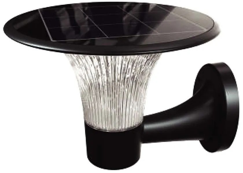 V-TAC  LED ηλιακό φωτιστικό επιτοίχιο 15W 4000K+6000K με μαύρο σώμα και ανιχνευτή SKU: 23004