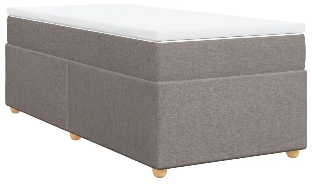 ΚΡΕΒΑΤΙ BOXSPRING ΜΕ ΣΤΡΩΜΑ TAUPE 80X200 ΕΚ. ΥΦΑΣΜΑΤΙΝΟ 3285335