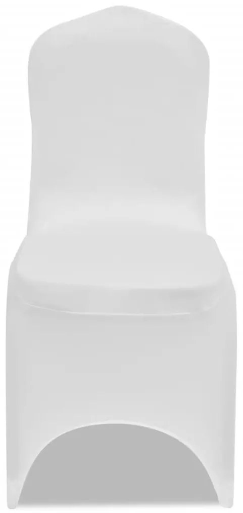 Κάλυμμα Καρέκλας Ελαστικό Λευκό 6 τεμ.