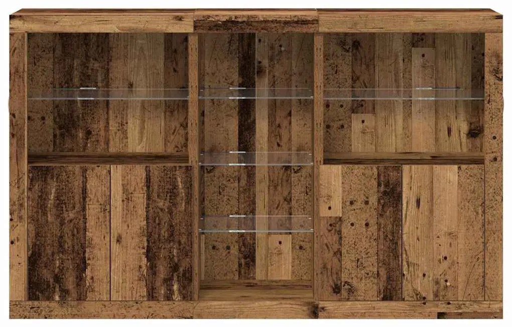 vidaXL Πλαϊνό γραφείο Παλαιό ξύλο 162 x 37 x 100 εκ.