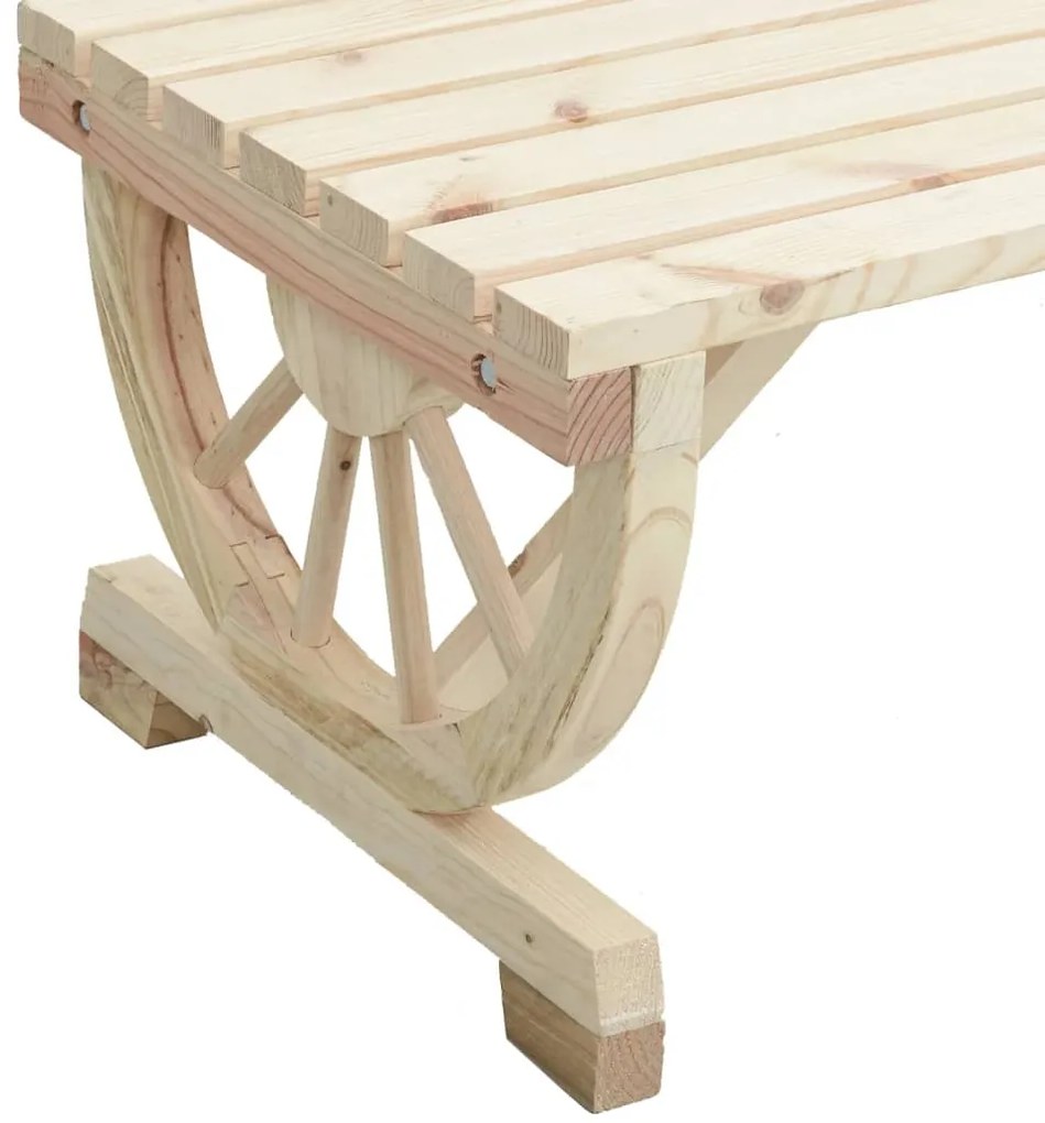 vidaXL Τραπεζάκι Σαλονιού Κήπου 90 x 50 x 40 εκ. από Μασίφ Ξύλο Ελάτης