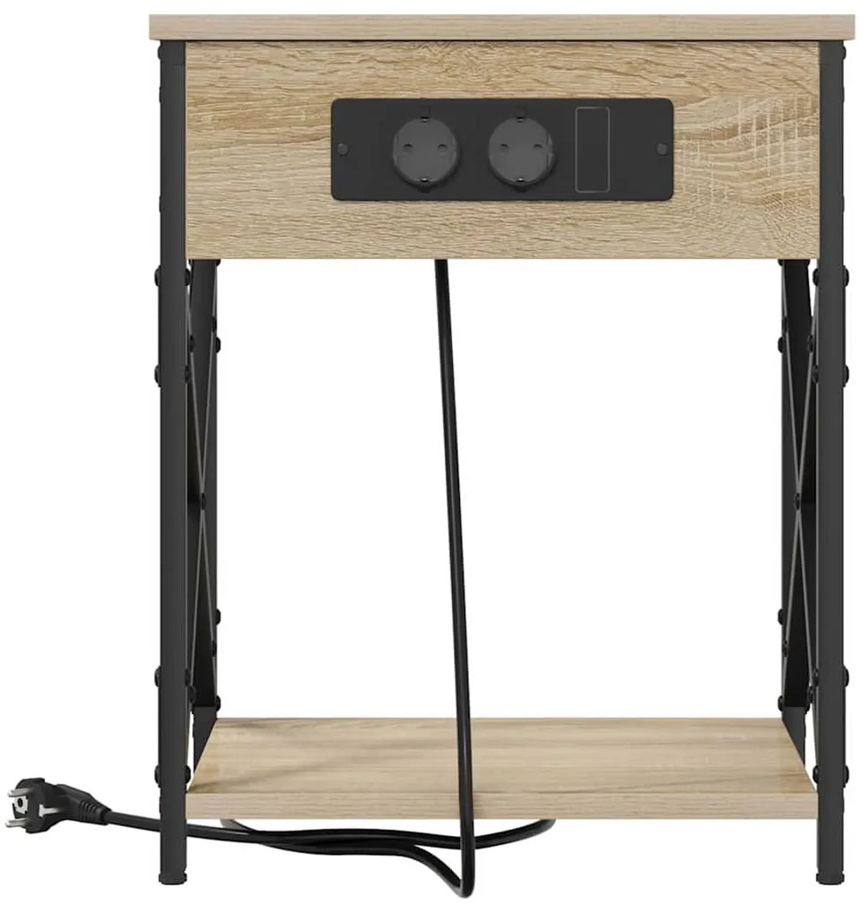 vidaXL Κομοδίνο Sonoma Δρυς 41 x 31 x 51 εκ. Επεξεργασμένο ξύλο