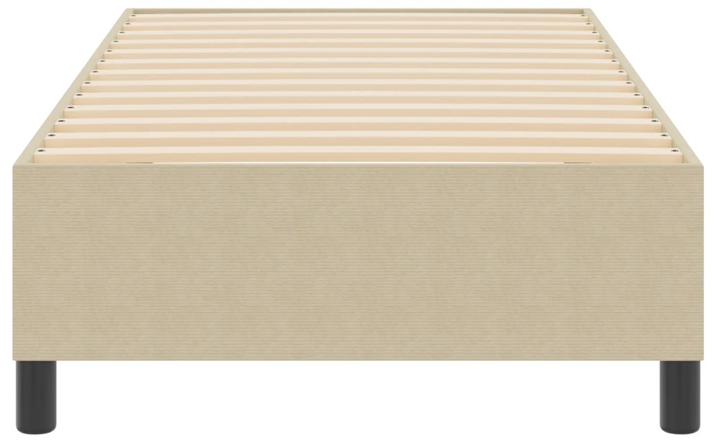 vidaXL Κρεβάτι Box Spring Ανοιχτό Πράσινο Γκρι 90x200 εκ Ύφασμα Κορντουρόι