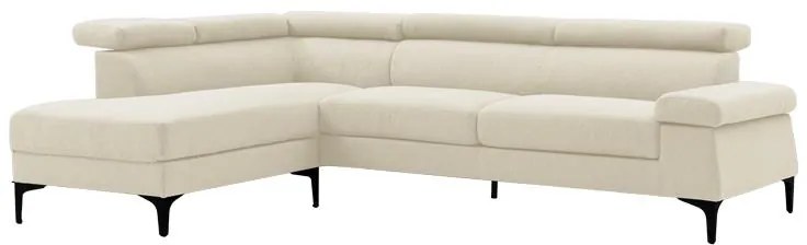 Γωνιακός καναπές Gracious αριστερή γωνία ύφασμα μπεζ 257x178x86εκ 257x178x86 εκ.